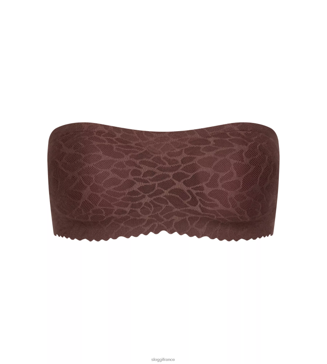 marron ébène sloggi femmes soutien-gorge bandeau en dentelle zéro sensation 46J8N676
