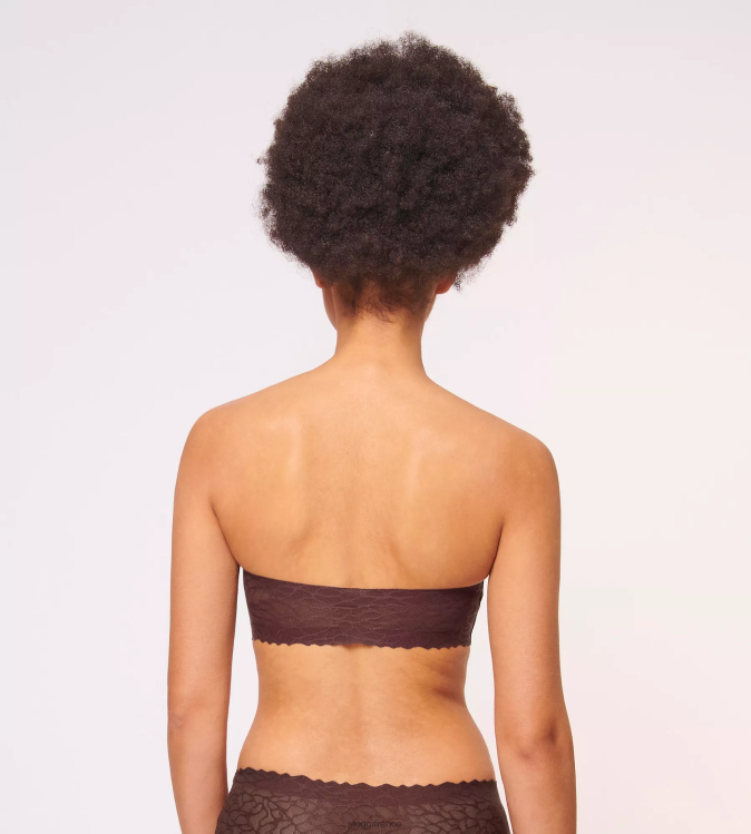 marron ébène sloggi femmes soutien-gorge bandeau en dentelle zéro sensation 46J8N676