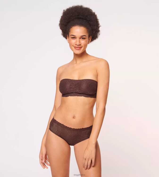 marron ébène sloggi femmes soutien-gorge bandeau en dentelle zéro sensation 46J8N676