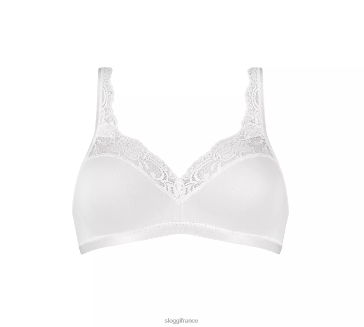 blanc sloggi femmes brassière romantique 46J8N200