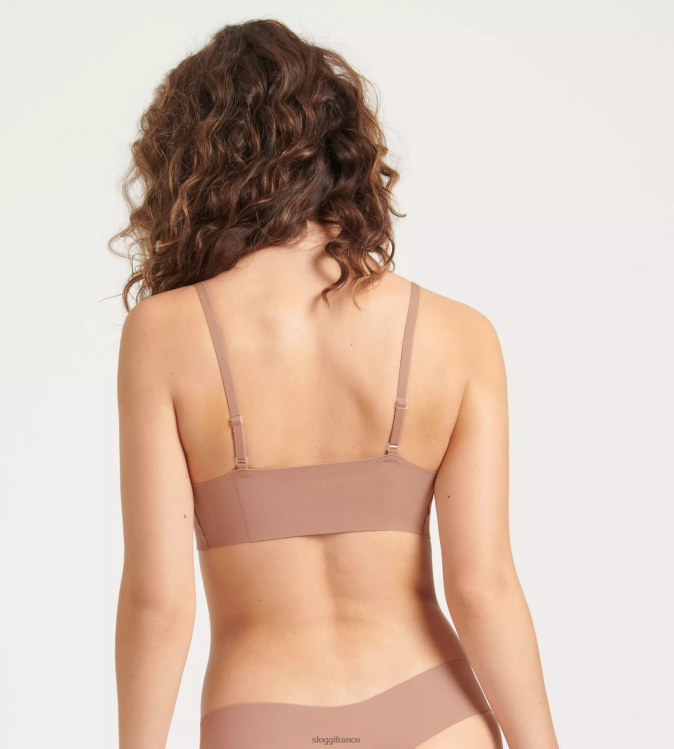 camée marron sloggi femmes brassière zéro microfibre 2.0 46J8N458