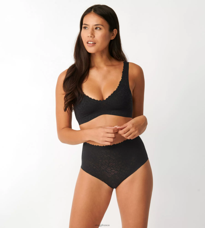 noir sloggi femmes bralette en dentelle zéro sensation 46J8N320