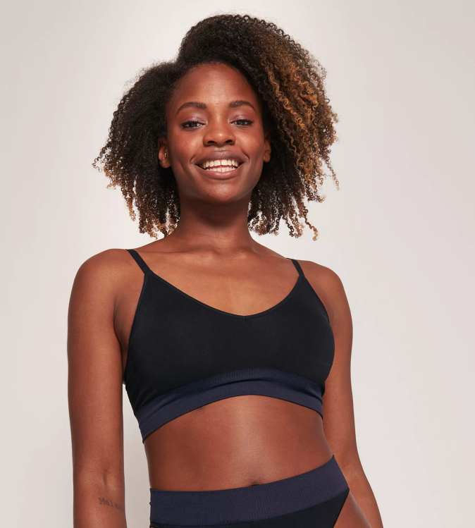 noir sloggi femmes bralette à l\'aloe vera jamais infusée 46J8N264