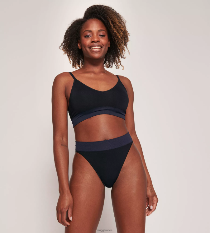 noir sloggi femmes bralette à l\'aloe vera jamais infusée 46J8N264