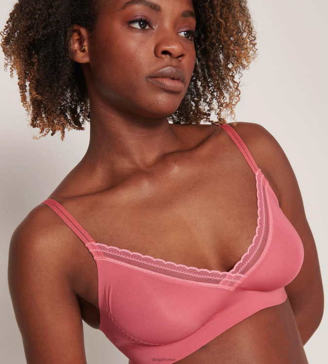 rose du désert sloggi femmes bralette torsadée body adapt 46J8N292