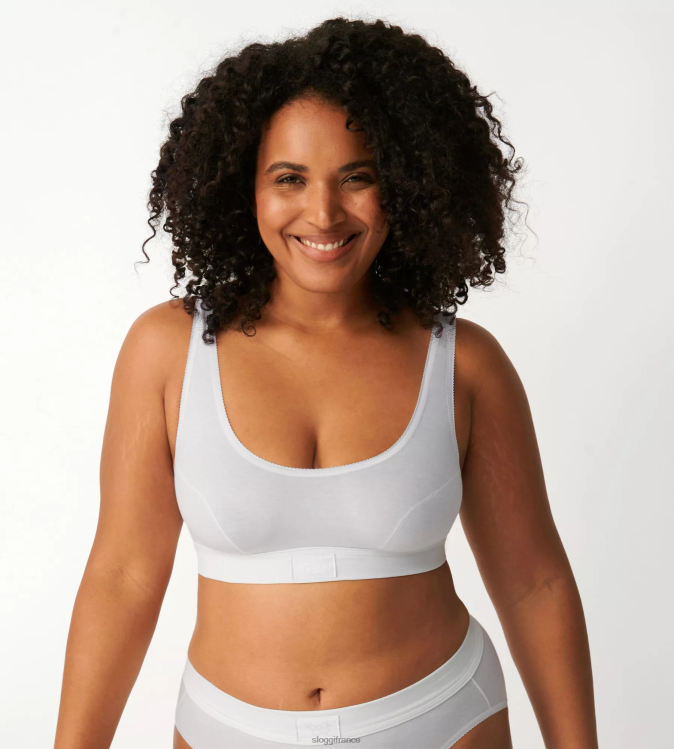 blanc sloggi femmes soutien-gorge double confort 46J8N184