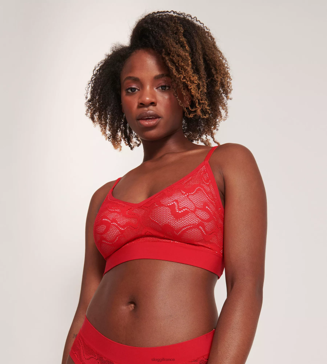 mode sloggi femmes soutien-gorge rembourré en dentelle go allround 46J8N526