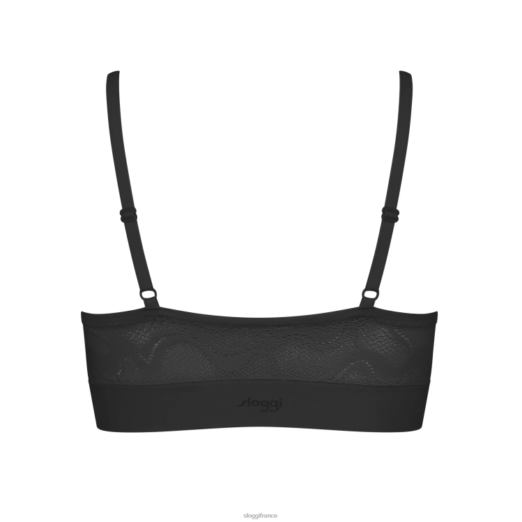 noir sloggi femmes soutien-gorge rembourré en dentelle go allround 46J8N505