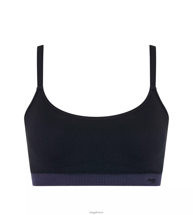 noir sloggi femmes soutien-gorge rembourré à l'aloe vera jamais infusé 46J8N506