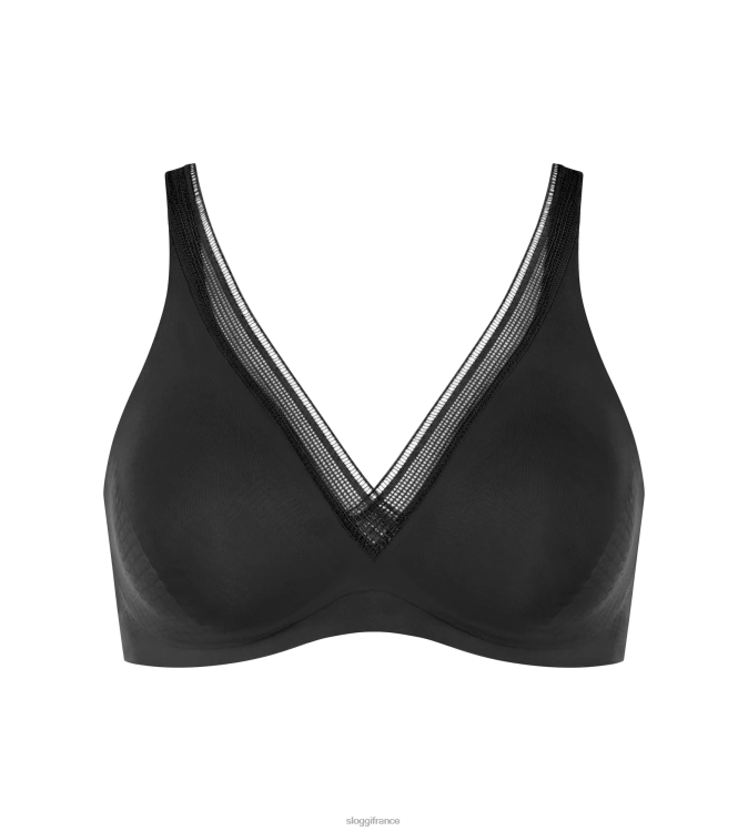 noir sloggi femmes soutien-gorge rembourré à torsion body adapt 46J8N495
