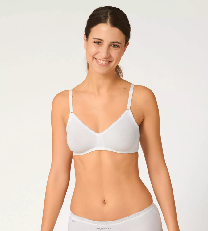 blanc sloggi femmes soutien-gorge basique+ sans armatures 46J8N181