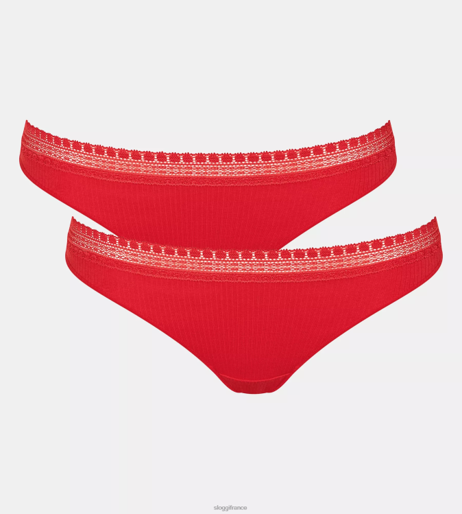 Campari sloggi femmes allez culotte brésilienne côtelée 46J8N116
