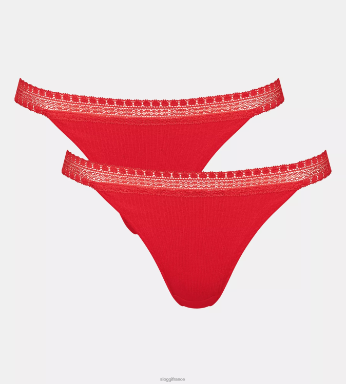 Campari sloggi femmes allez culotte brésilienne côtelée 46J8N344