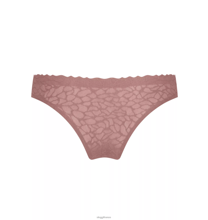 cacao sloggi femmes culotte brésilienne en dentelle zéro sensation 46J8N143