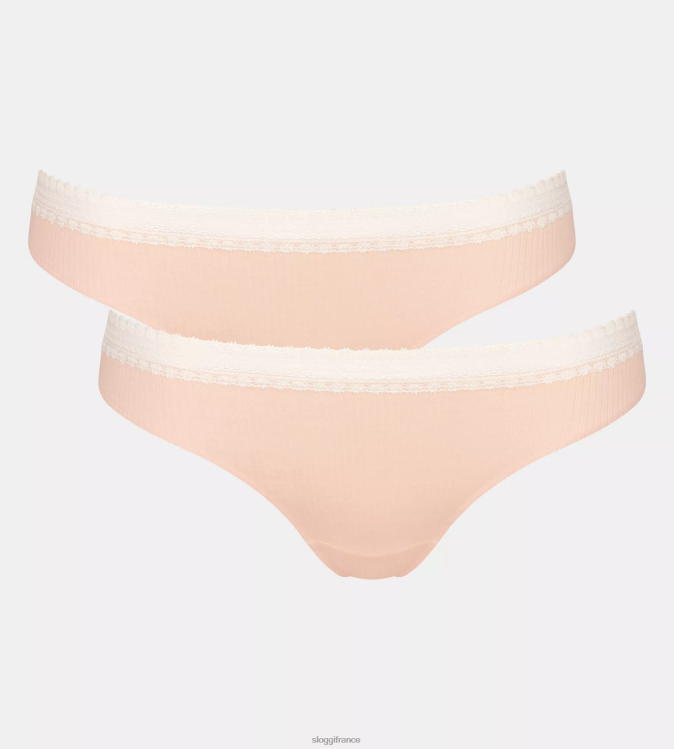 fabuleux sloggi femmes allez culotte brésilienne côtelée 46J8N235