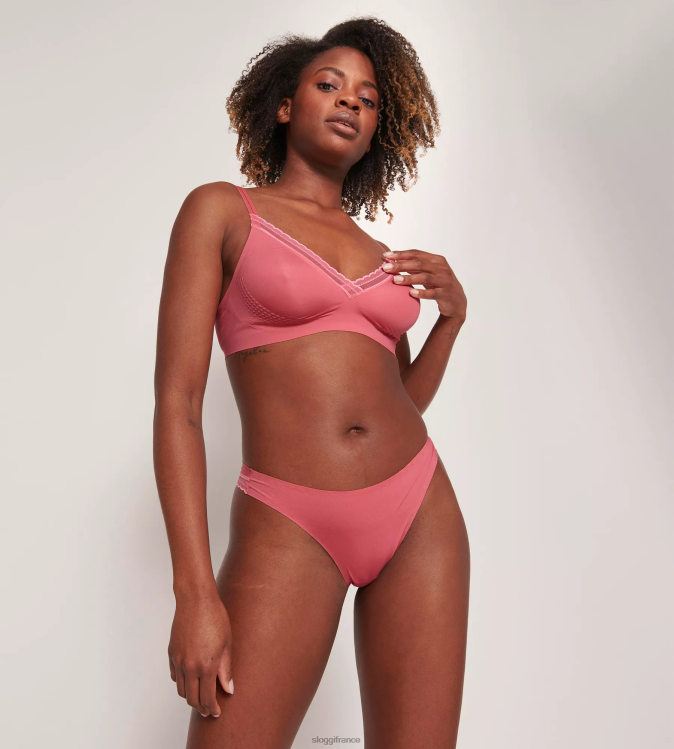 rose du désert sloggi femmes culotte brésilienne torsadée body adapt 46J8N467