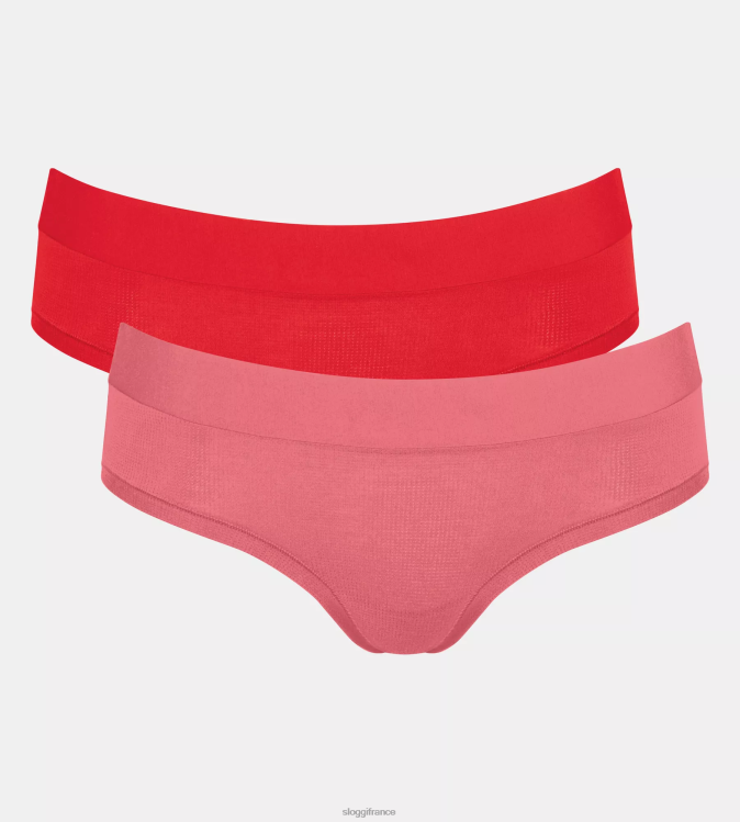 combinaison rouge-lumière sloggi femmes culotte hipster polyvalente 46J8N618