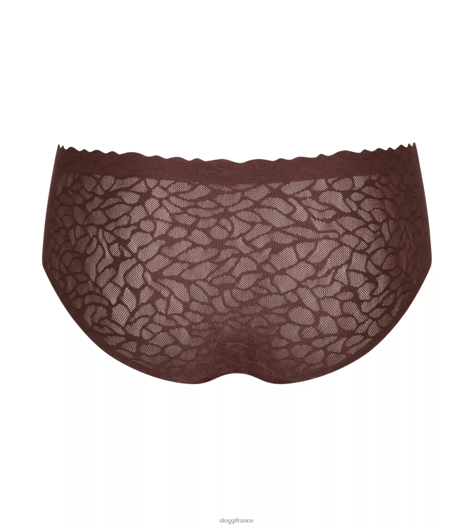 marron ébène sloggi femmes culotte hipster en dentelle zéro sensation 46J8N699