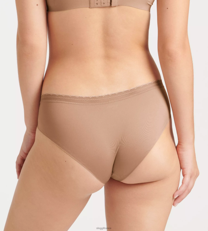 marron nostalgique sloggi femmes culotte hipster torsadée body adapt 46J8N710