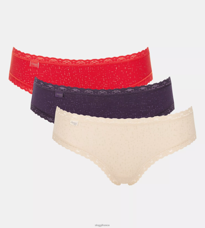 multicolore sloggi femmes La culotte hipster week-end 24h/24 et 7j/7 46J8N123