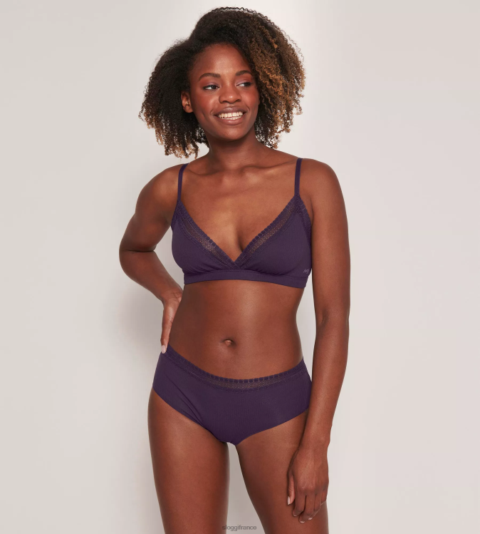 myrtille sloggi femmes allez culotte hipster côtelée 46J8N132