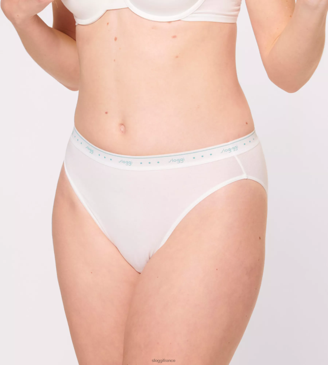 blanc sloggi femmes 24h/24 et 7j/7 100 culottes tai 46J8N387