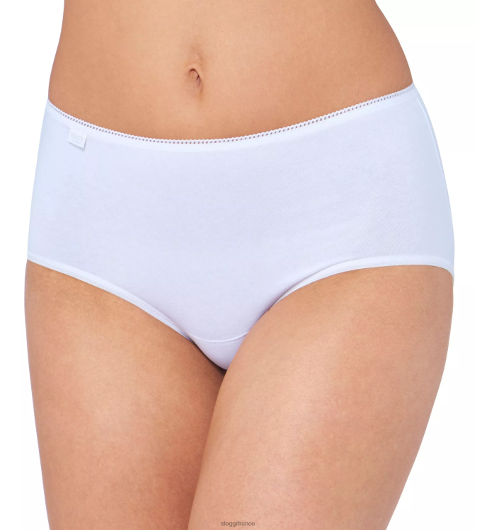 blanc sloggi femmes Culotte midi en coton 24h/24 et 7j/7 46J8N63