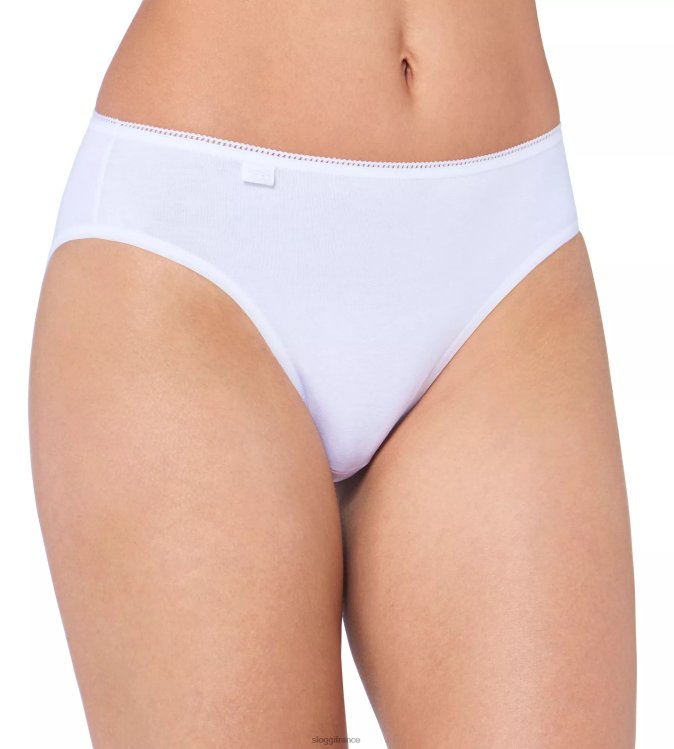 blanc sloggi femmes Culotte tai en coton 24h/24 et 7j/7 46J8N399