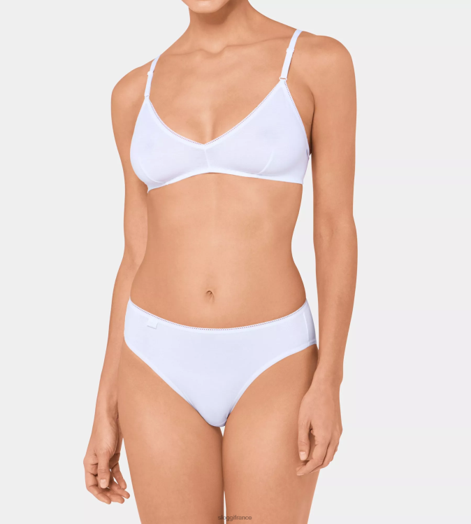 blanc sloggi femmes Culotte tai en coton 24h/24 et 7j/7 46J8N399