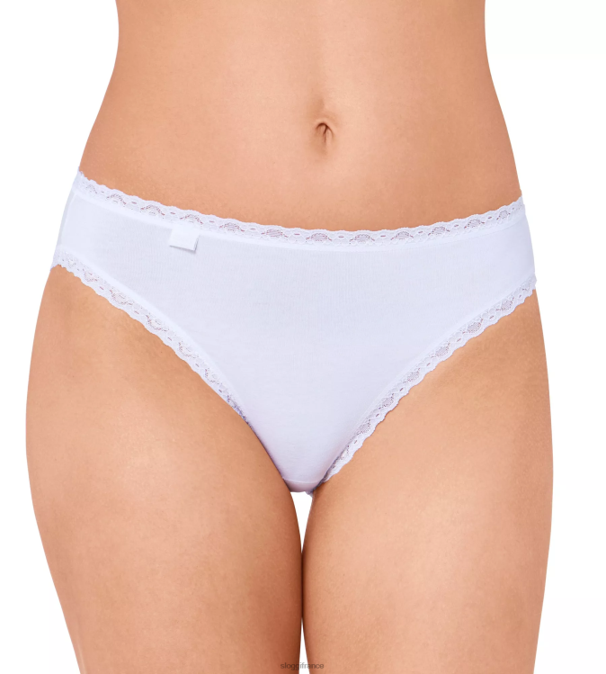 blanc sloggi femmes Culotte tai en dentelle de coton 24h/24 et 7j/7 46J8N538