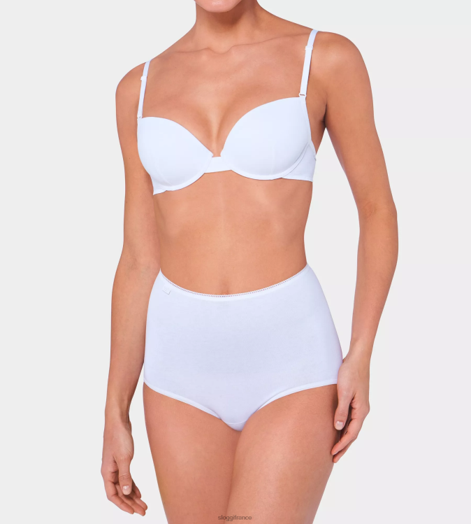 blanc sloggi femmes Maxi culotte en coton 24h/24 et 7j/7 46J8N388
