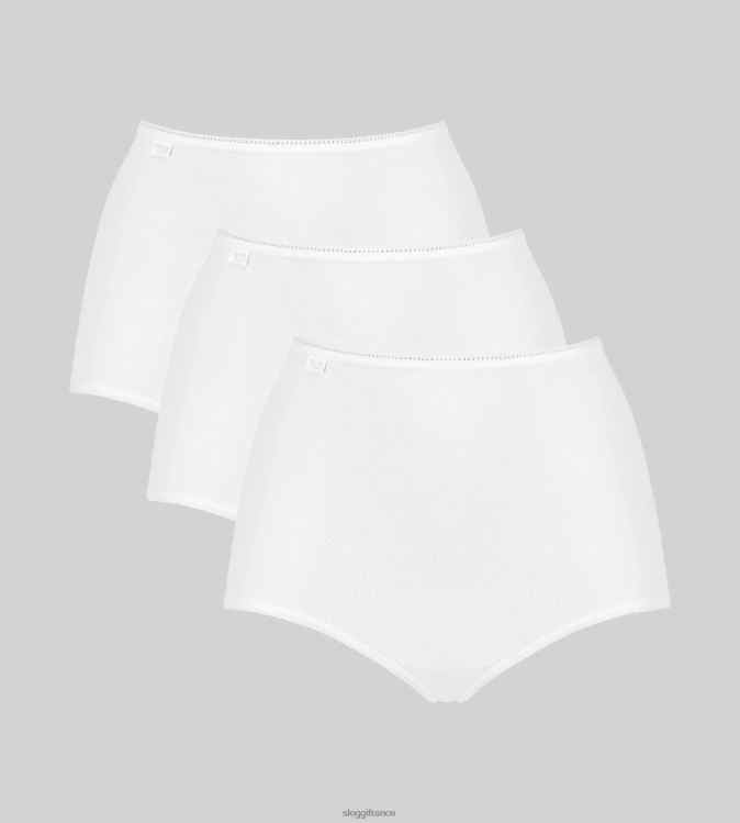blanc sloggi femmes Maxi culotte microfibre 24h/24 et 7j/7 46J8N165