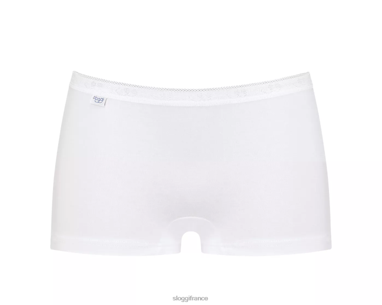 blanc sloggi femmes culotte courte basic+ 46J8N306