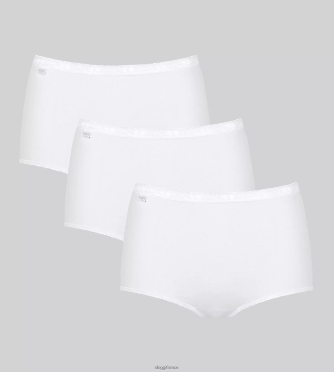 blanc sloggi femmes culotte longue basic+ 46J8N60