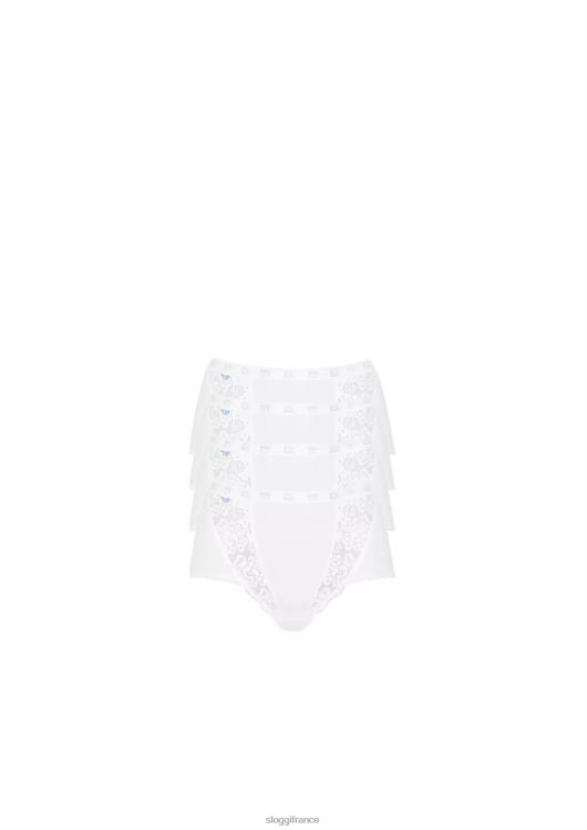 blanc sloggi femmes culotte longue chic 46J8N447