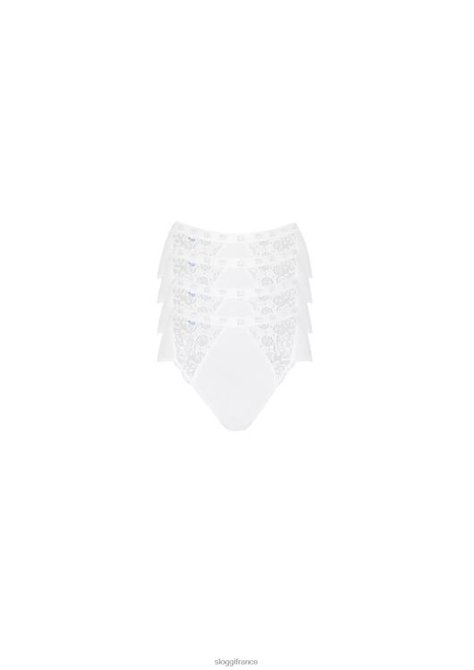 blanc sloggi femmes culotte midi chic 46J8N607