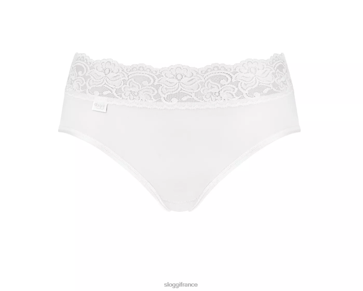 blanc sloggi femmes culotte midi romantique 46J8N252
