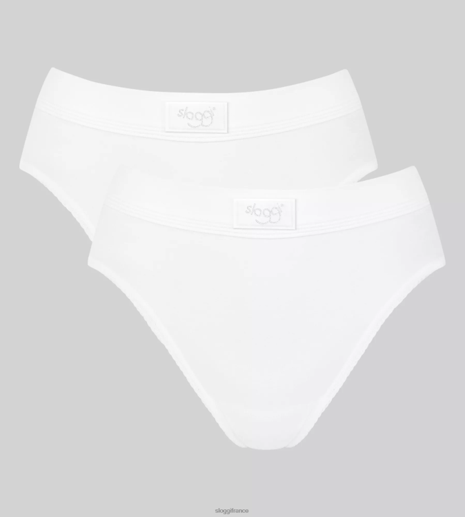 blanc sloggi femmes culotte tai double confort 46J8N308