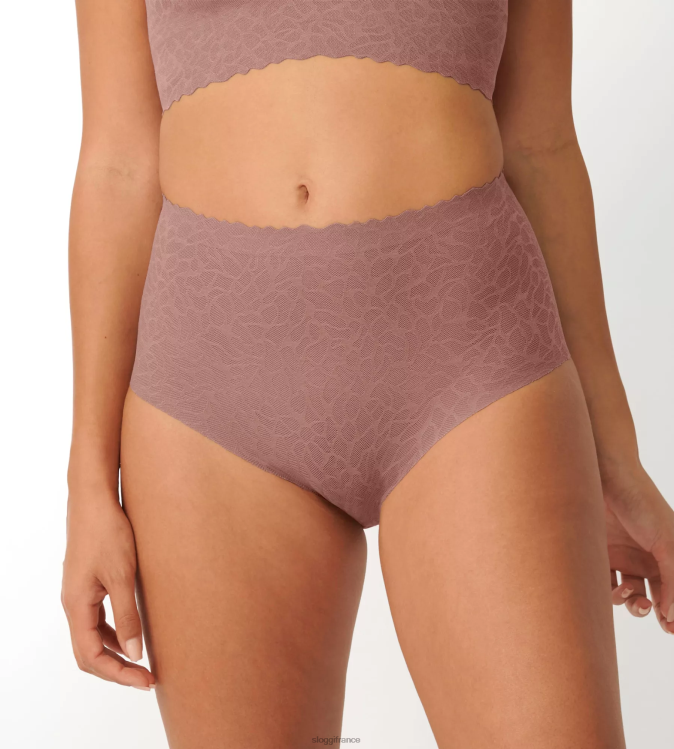 cacao sloggi femmes culotte taille haute en dentelle zéro sensation 46J8N586