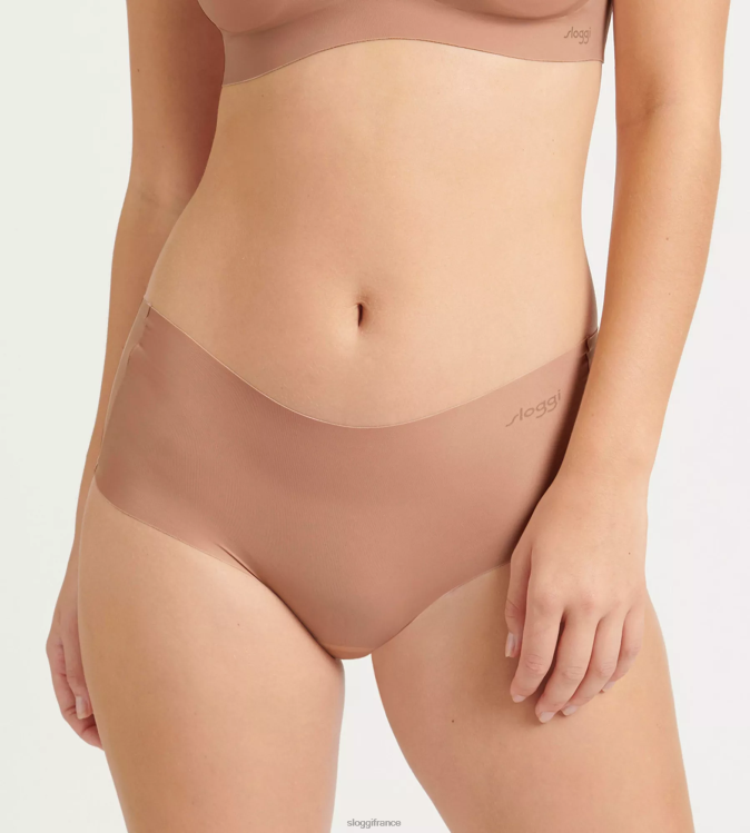 camée marron sloggi femmes culotte courte zéro microfibre 46J8N147