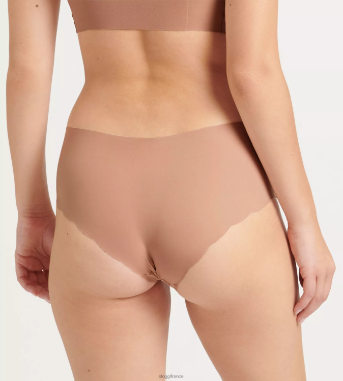 camée marron sloggi femmes culotte courte zéro microfibre 46J8N147