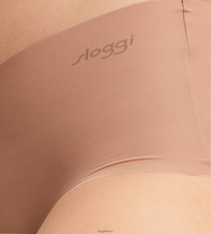camée marron sloggi femmes culotte courte zéro microfibre 46J8N374