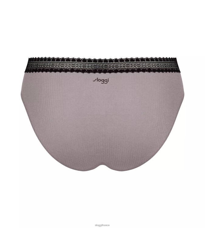 combinaison noire sloggi femmes aller aux culottes tai côtelées 46J8N152