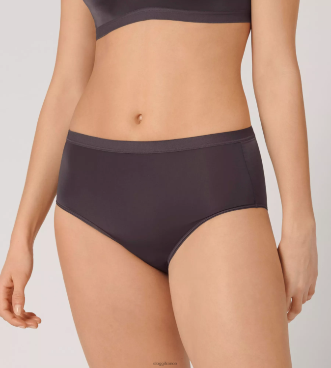 gris mauve sloggi femmes culotte taille haute wow confort 46J8N520