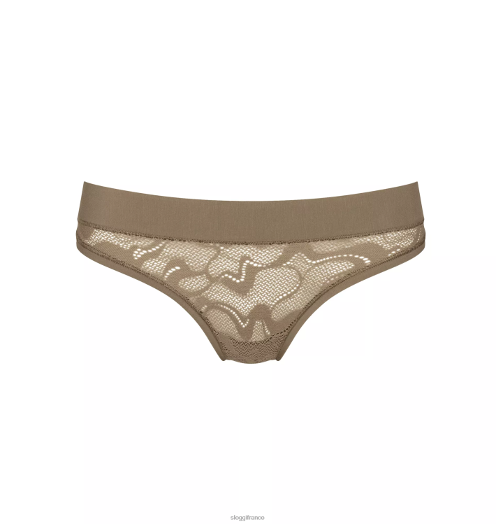 gris plomb sloggi femmes mini-culotte en dentelle polyvalente 46J8N329