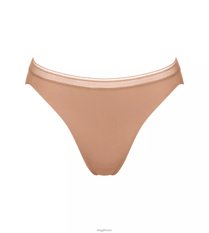 marron nostalgique sloggi femmes body adapt - culotte taille haute torsadée 46J8N284