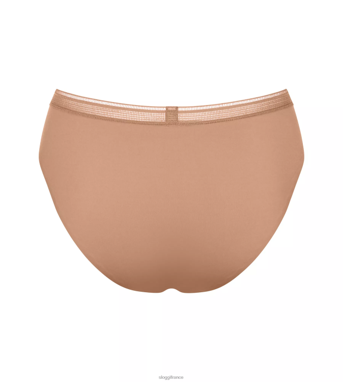 marron nostalgique sloggi femmes body adapt - culotte taille haute torsadée 46J8N284