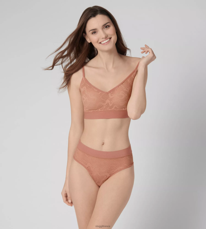 mode sloggi femmes culotte mi-longue en dentelle go allround 46J8N649