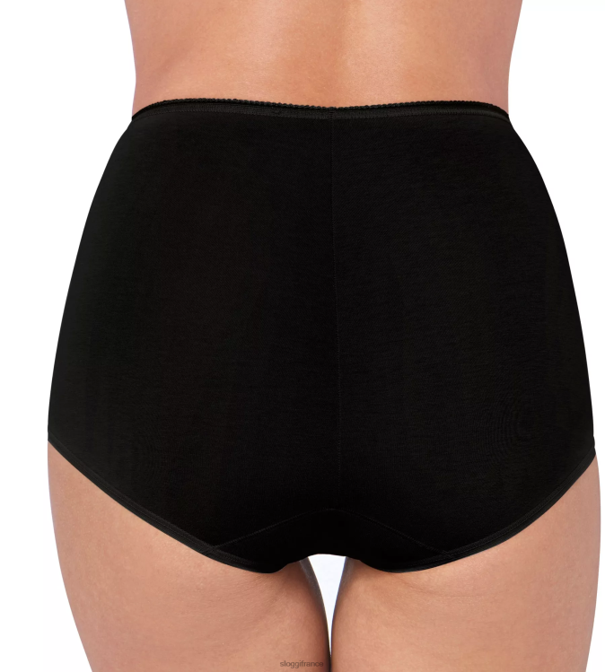 noir sloggi femmes Maxi culotte en coton 24h/24 et 7j/7 46J8N380
