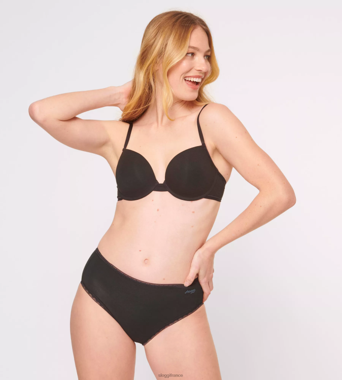 noir sloggi femmes aller aux culottes taille haute 46J8N107